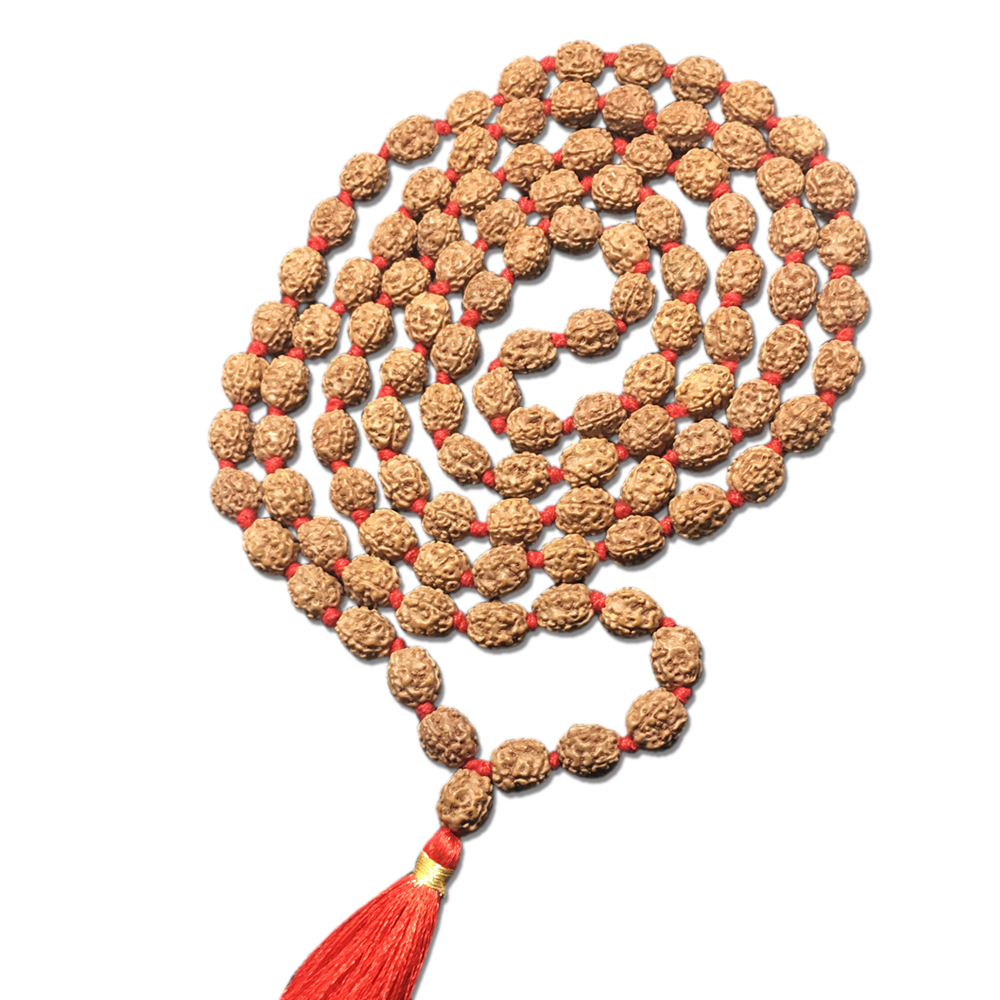 4 Mukhi Indonesian Rudraksha Mala 108 Beads